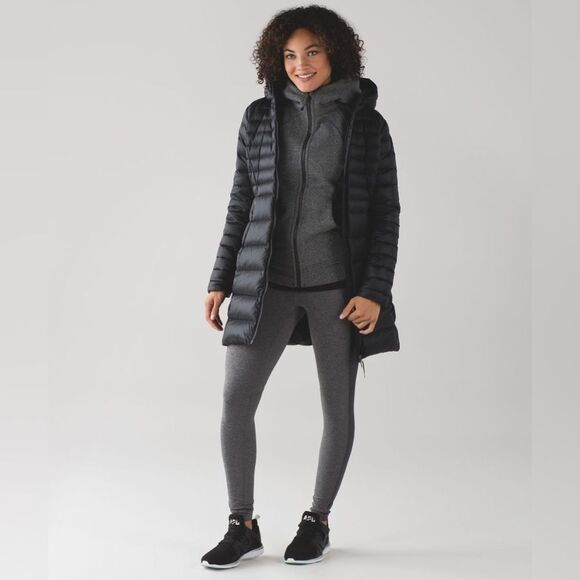 EUC Lululemon Scuba Hoodie *Light Cotton Fleece - Heathered Speckled Black - Picture 7 of 13